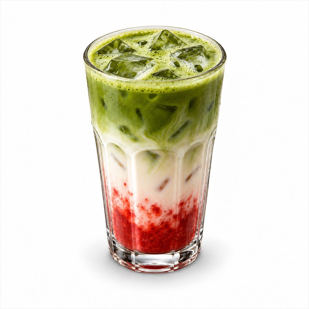 Matcha Latte Fraise