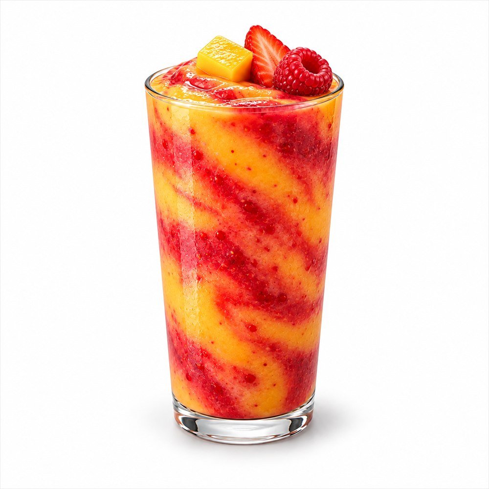 Smoothie Mangue, Fraise & Framboise