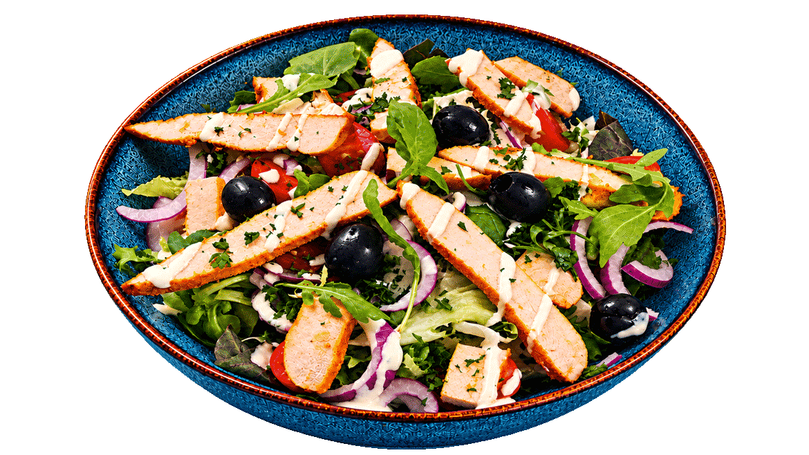 Salade fraîche aux légumes croquants, tomates et parmesan